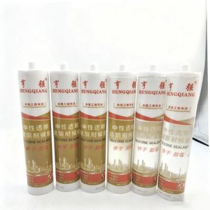 300ml penyegel silikon netral bening anticuaca ACETOXY saniter RTV lem perekat instan konstruksi multi-penggunaan Windows - Product Image 1