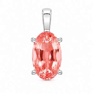 Colliers de fiançailles UM Jewelry en argent 925 plaqué or 18 carats avec pierres précieuses cultivées en zircon, pour un usage quotidien, mariage, fête, anniversaire - Product Image 1