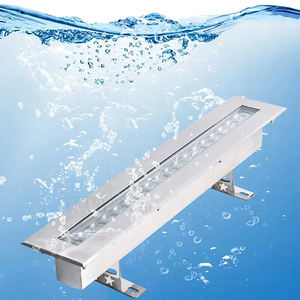 Pour l'eau de mer ou l'eau douce, utilisez des lampes étanches sans fil RGBW en acier inoxydable 316L en forme de bande. - Product Image 2
