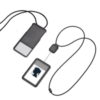 Porte-badge en silicone écologique avec logo personnalisé, design contemporain, nouvelle arrivée, étui pour cartes de crédit