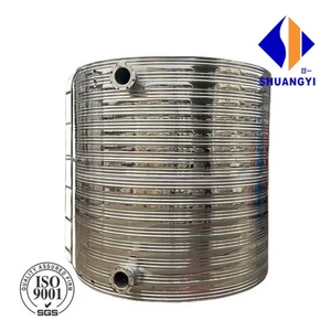 Réservoir <span class=keywords><strong>d</strong></span>'<span class=keywords><strong>eau</strong></span> rond en acier inoxydable pour usage domestique, petit et durable - Product Image 1