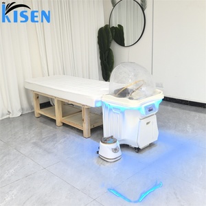 Kisen Évier de spa mobile avec bac à shampoing, table de lavage de cheveux pour salon, clinique, barbier, institut de beauté, sans plomberie requise - Product Image 4