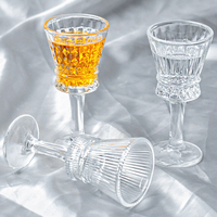 Verre à shot de luxe transparent personnalisé avec logo, design créatif, capacité 42 ml, pour cocktails et vins, vente en gros