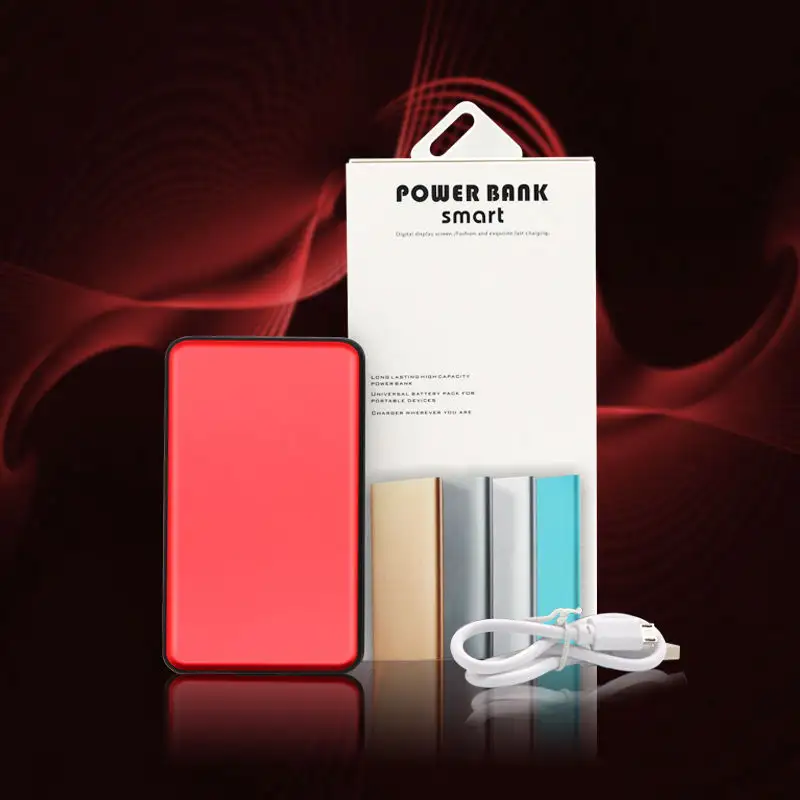 2023 Super slim power bank mobile charger polymer battery electronic gadget for business gift universal mobile phones