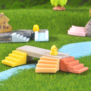 Adornos de Paisaje en Miniatura, Escalones de Piedra Modernos de Estilo Antiguo Simulados, Manualidades de Resina para Jardinería y Bonsái - Product Image 4