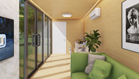 Maison Préfabriquée Capsule Hôtel Chambre à Coucher Pod Cabine avec Chambre