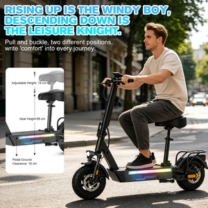 Nouvelle arrivée, trottinette pliable pour adultes RS10, 48V, pneus tubeless de 10 pouces, déverrouillage NFC, longue portée, trottinette électrique, stock disponible aux États-Unis et en Europe - Product Image 3