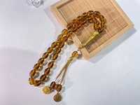 33 Perles ovales de prière Tasbih, Misbaha musulmane, chapelet islamique, disponible en plusieurs couleurs