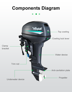 Moteur hors-bord électrique homologué CE, neuf, 15 CV, 11 kW, 72 V, refroidi par eau - Product Image 4