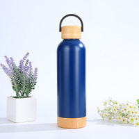 Bouteille d'eau potable réutilisable de 500 ml en acier inoxydable avec couvercle
