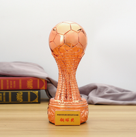 Nouveau trophée de football résine plaqué or MVP Golden Globe trophée Creative Sports Competition Champions Memorial Memorial trophée