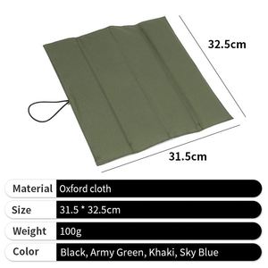 Coussin de siège vert minimaliste en promotion, facile à transporter, tapis de pique-nique simple pour la gym - Product Image 4