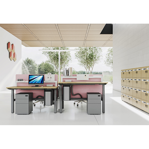Electric Height Adjustable Modular Convertible Metal Computer <b>Desk</b> for Home and <b>Office</b> Modern Design - Product Image 1