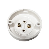 Support de fixation à vis E27, douille filetée en laiton, boîtier en bakélite/plastique, montage en surface, noir/blanc, base de luminaire pour plafond/mur