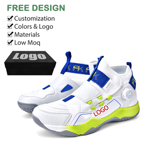 Chaussures <span class=keywords><strong>de</strong></span> badminton classiques en gros, dessus en cuir, doublure en mesh, semelle extérieure en caoutchouc, été/hiver, logo personnalisé - Product Image 1