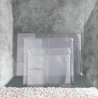 Pochette de poche en PVC à fermeture éclair de taille personnelle TN Travel Porte-cartes givré Sac pour passeport en plastique Reliure à feuilles mobiles