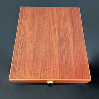 Boîte à certificats en bois pliable personnalisée avec plaque dorée MH-J0249