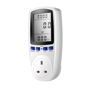 Compteur de puissance monophasé LCD numérique 220V avec prise ue wattmètre et <span class=keywords><strong>mesure</strong></span> KWh classe 1 précision usage domestique Plug & Play - Product Image 1