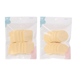 Juego de 12 Esponjas de Maquillaje LMLTOP Cuadradas y Redondas de Poliuretano Hidrofílico para Aplicación Facial - Product Image 1