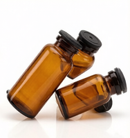 Flacon en verre de 30 ml pour adjuvant vaccinal avec bouchon en caoutchouc pour le transport de résine protéique A.