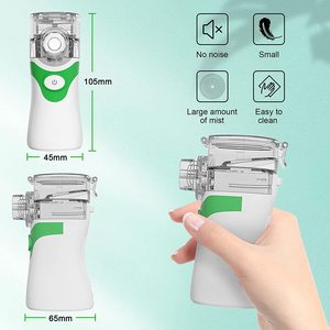 Nebulizador inhalador eléctrico inteligente aprobado por la CE atomizador de malla ultrasónico portátil solución de dos modos de pulverización de niebla para respirar - Product Image 2