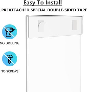 Treo Tường Áp phích hiển thị dấu hiệu rõ ràng khung nhựa 8.5x11 <span class=keywords><strong>plexiglass</strong></span> Acrylic giữ dấu - Product Image 3