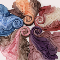 Nouveau foulard en polyester à maille diamantée dégradé de couleurs pour femme, collection printemps, vente en gros