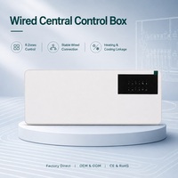 Boîtier de commande central filaire 8 zones pour chauffage et refroidissement, compatible avec chaudière, pompe et actionneur thermique pour chauffage au sol par eau, OEM ODM