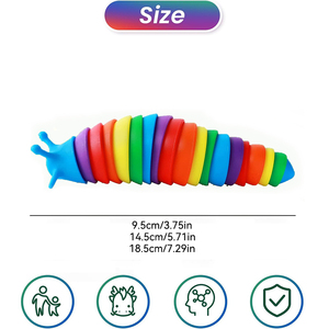 Juguetes Creativos al por Mayor, Lindos Gusanos de Dibujos Animados, Juguetes Antiestrés, Nuevos Juguetes de Tik Tok, Juguetes Sensoriales de Plástico Impresos en 3D - Product Image 3