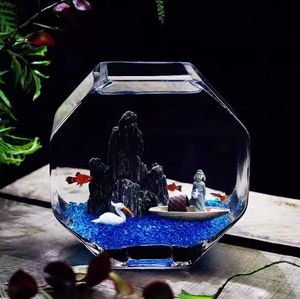 Creatief verdikt high-definition glazen mini-<span class=keywords><strong>aquarium</strong></span> 2,5L desktop landschap ecologische fles hydrocultuur huisdecoratie patio - Product Image 3
