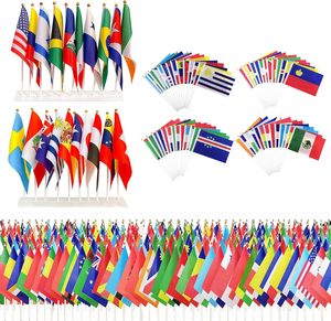 200 <span class=keywords><strong>Bandiere</strong></span> Nazionali Internazionali in Miniatura, Adatte per Eventi Sportivi e Festival Internazionali, 8,2*5,5 Pollici - Product Image 1