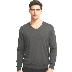 Suéter de Algodón en Blanco de Alta Calidad OEM, Suéter de Punto, Jersey de Manga Larga para Otoño, Suéter Informal de Invierno para Hombre - Product Image 6