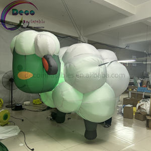 Новый дизайн, наружные надувные Овцы со светодиодными огнями, Оксфордский материал, гигантская модель для мероприятия и продвижения, включает воздуходувку - Product Image 3