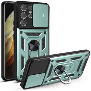 Coque de protection pour téléphone portable en TPU/PC moulé par injection, design blindé, avec fenêtre coulissante, pour S25/S24 Ultra/S23 Plus/S21 FE - Product Image 4