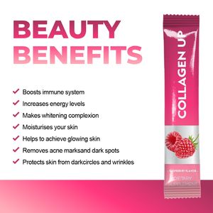 OLLI, polvo de colágeno de belleza de alta calidad con vitamina <span class=keywords><strong>C</strong></span>, suplemento brillante para blanquear la piel saludable, bebida instantánea sólida de arándano - Product Image 3