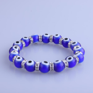 Bracelet religieux porte-bonheur pour femmes et hommes, bijou islamique, avec anneaux en cristal, extensible, 2021 - Product Image 4