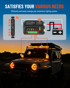 פאנל מתגים 6 כפתורים עם קופסת בקרת מעגלים 12V 24V של נובסאייט, אורות אוניברסליים לרכב, ימי, סירה, רכב שטח, רכב שטח 4x4 - Product Image 5