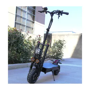 11 pulgadas Off Road Dual Motor 60V 21ah Largo alcance 5600W Alta potencia Scooter eléctrico rápido 75 km/h Scooters eléctricos Potente adulto