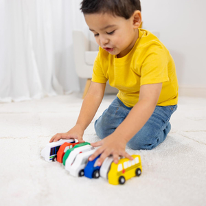 Veicolo in legno giocattolo con vassoio in legno regalo ideale per bambini dai 3 ai 5 anni - Product Image 6