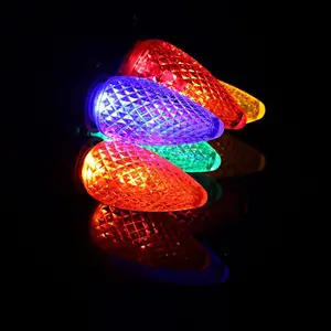 C9 LED Strawberry Warm White LED Christmas Light Bulbs