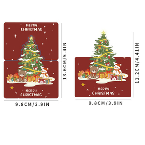 Tarjetas de Felicitación Plegables 3D en Oferta para Halloween, Navidad y Nochevieja - Papel Recubierto con Estampado en Caliente - Product Image 6