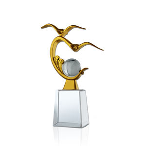 <span class=keywords><strong>Statuette</strong></span> de mouette personnalisée, oiseau volant, souvenir, articles cadeaux avec base en cristal transparent - Product Image 4
