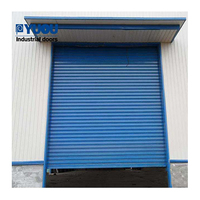 Puerta enrollable de acero automática para talleres, alta resistencia al viento, pesada