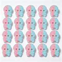 Halloween Schedel Gummy Candy Zuurzoet Fruitig Zweedse Stijl Gummy Bulk 3D Zachte Snoepjes Skelet Snoepjes Groothandel