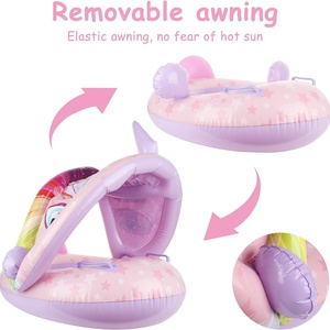 Piscina Inflable de PVC Económica para Niños con Mini Bote de Remos y Bicicleta Acuática para Bebés, Juguetes para Piscina, Drenador para Niños - Product Image 5