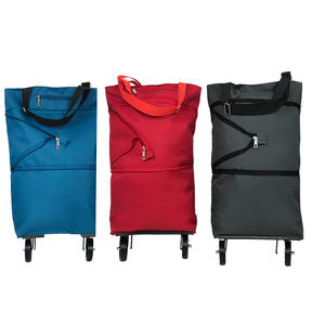Opvouwbare Boodschappenwagentas Supermarkt Draagbare <span class=keywords><strong>Trolley</strong></span> Milieuvriendelijke Wieltassen Reisopbergtas Thuis Winkelwagentje - Product Image 1