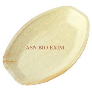 Platos de hoja de areca desechables de primera calidad y platos de patrón de plantas ecológicos para cuencos y platos de camping - Product Image 2