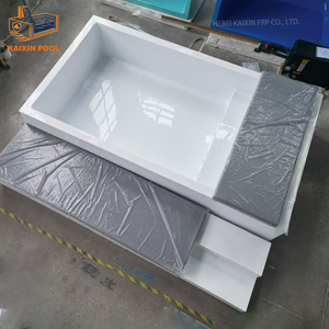 Jacuzzi de Fibra de Vidrio de Lujo, Piscina Pequeña, Spa, Piscina de Inmersión, Piscina Elevada de Fibra de Vidrio para Patio Trasero, Azotea o Exterior - Product Image 3