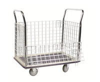 Chariot/chariot à plate-forme en cage métallique