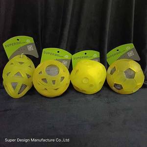 ODM-juguete para mascotas personalizado OEM, pelota de goma suave duradera para morder, con sonidos, fácil de limpiar, fabricante verificado - Product Image 5